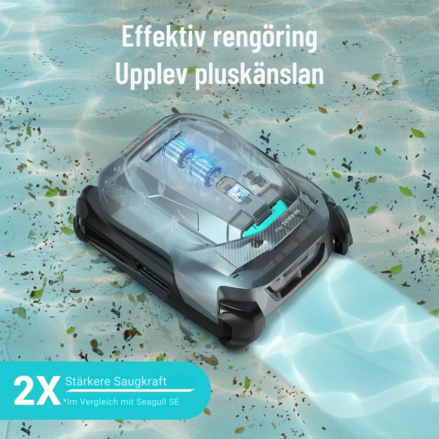 CrystalClear™ Trådlös Poolrengörare