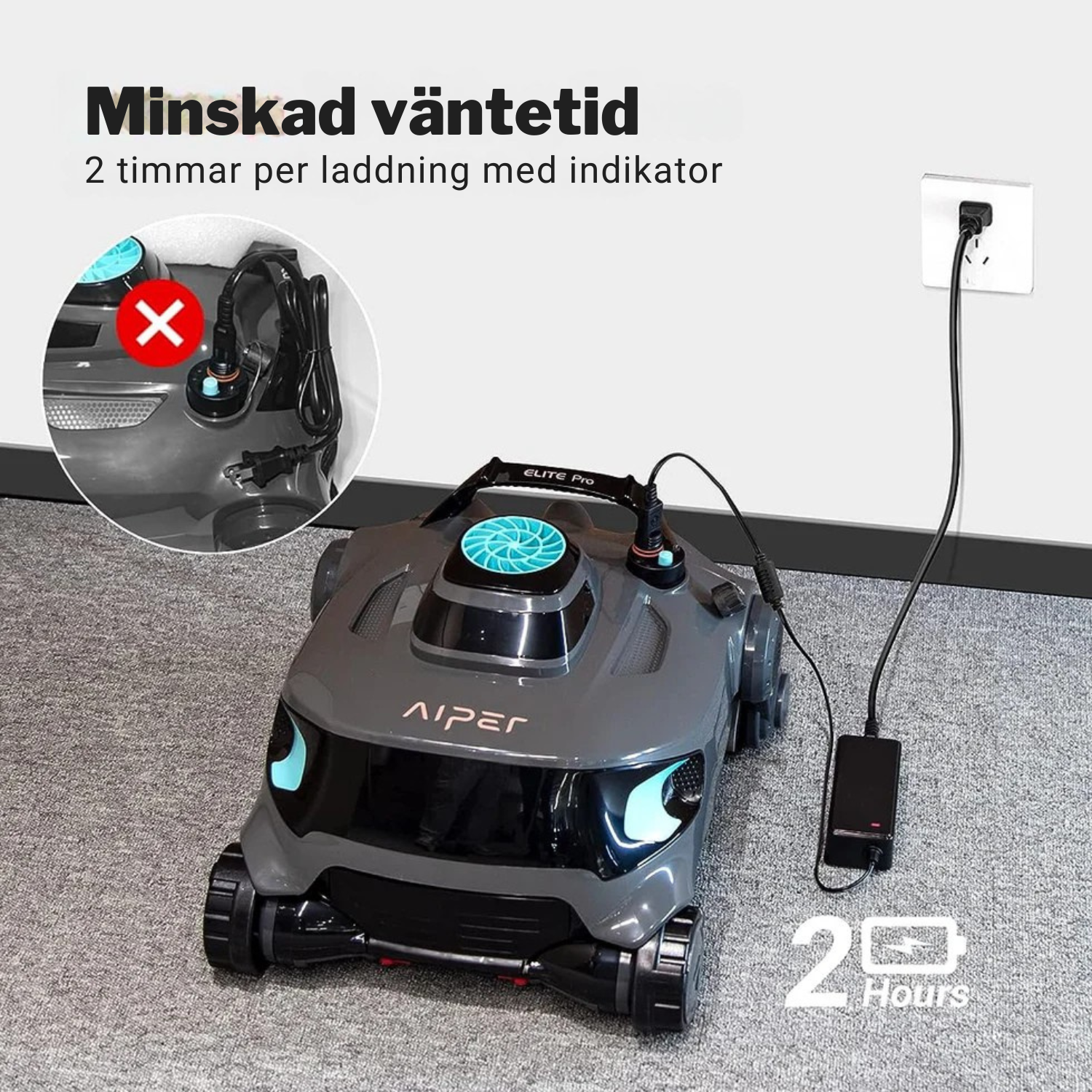 CrystalClear™ Trådlös Poolrengörare